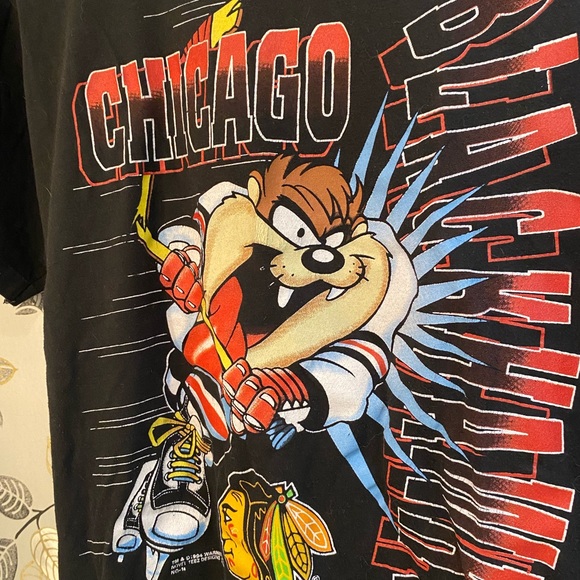 Vintage Taz Chicago Blackhawk’s Tee - Picture 2 of 6
